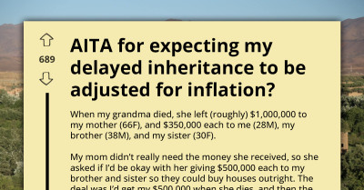 Sibling Inheritance Drama - Man Adjusts His Share For Inflation While His Siblings Buys Houses