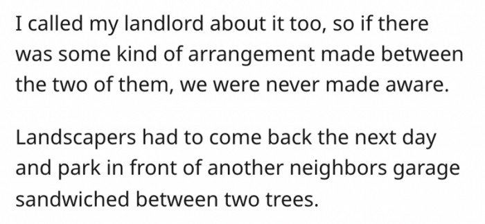 Is there any kind of arrangement made between them and the landlord?