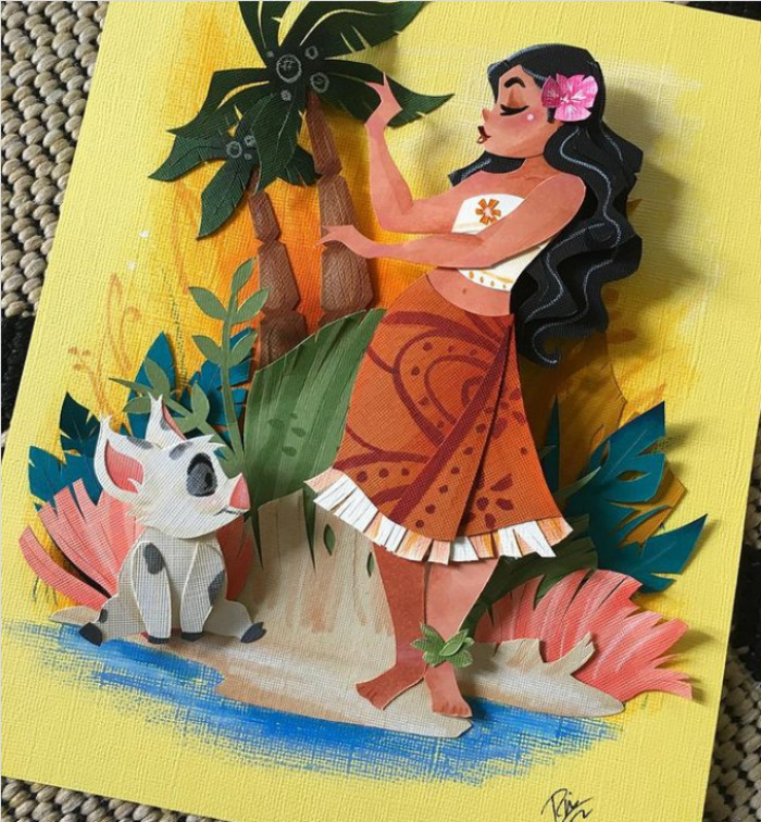 Moana before her journey
