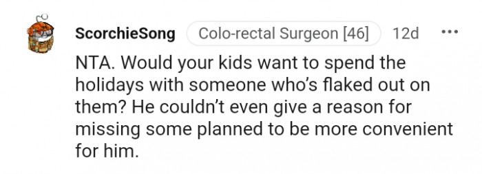 He couldn't even give a reason for missing out