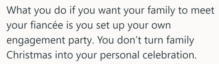 There is a time for engagement introductions and a time for mashed potatoes, and mixing them can get messy fast.