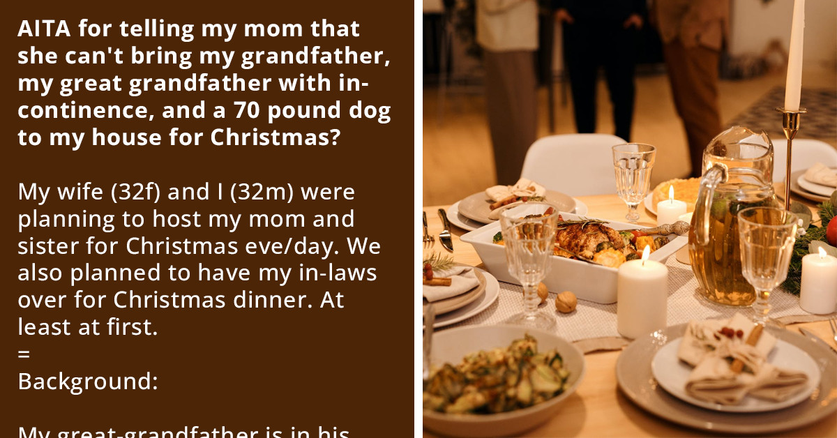 Redditor Asks If He Is Wrong For Refusing To Host Surprise Guests And Their Large Dog For Christmas Dinner