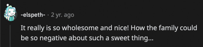 They're just mad that they cannot exclusively benefit from OP's baking skills.