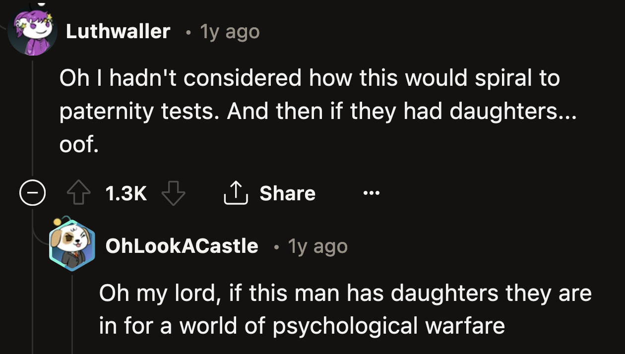 Would OP want any hypothetical future daughters she might have to be parented by Ryan?