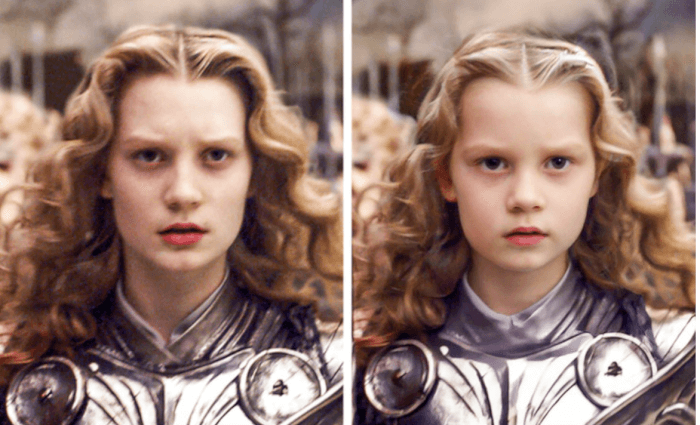 7. Mia Wasikowska As Alice In “Alice in Wonderland”