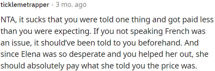 The cousin should honor the original price due to OP's help during her time of desperation.