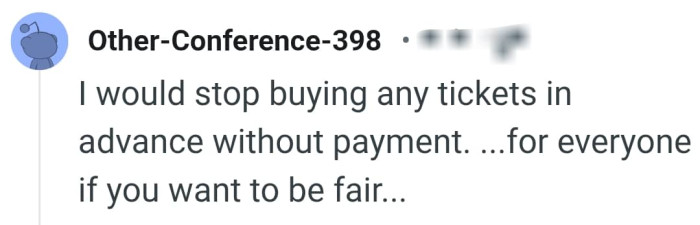 The OP should stop buying tickets