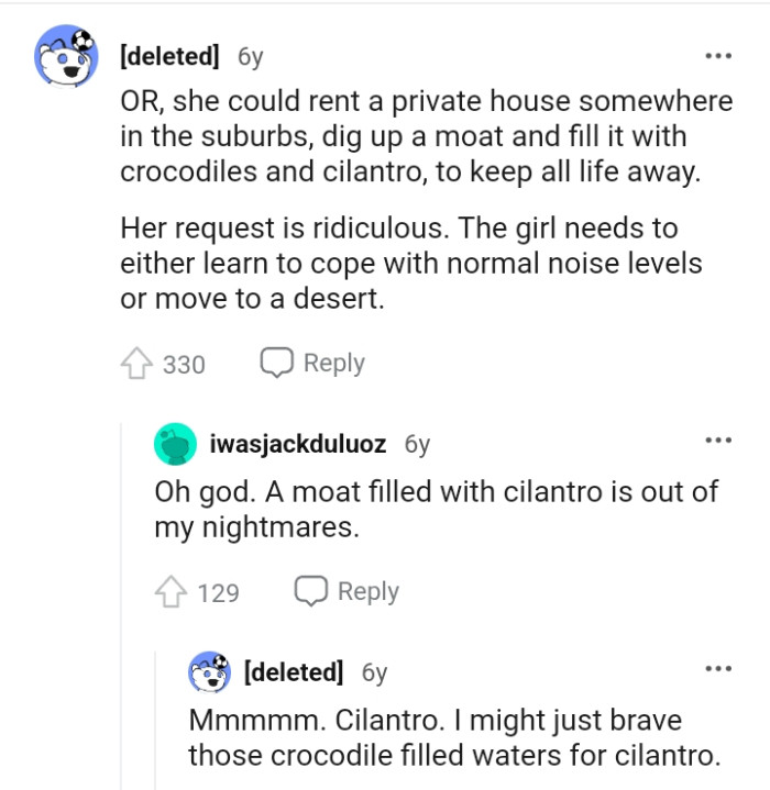 Her request is ridiculous