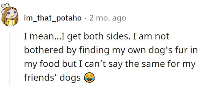 A Redditor said they get both sides