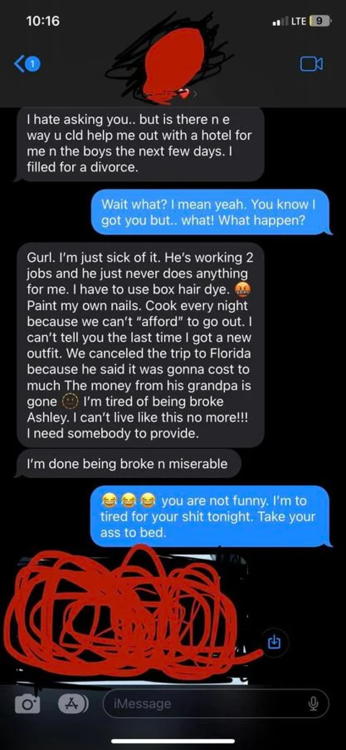 Ashley told Sarah how ridiculous her thinking is. Leaving her husband of 14 years because she can't regularly go to the salon is immature.