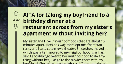 Sister Accuses Woman of Being Hurtful for Dining Near Her Apartment Without Inviting Her