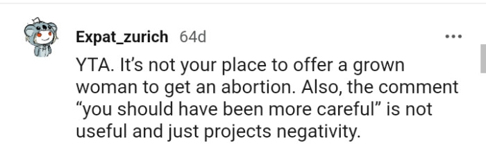 You should have been more careful