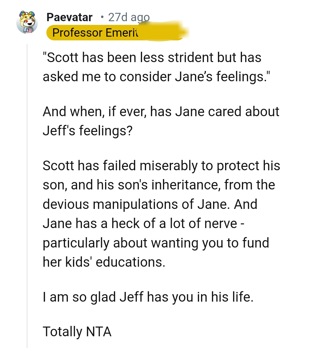 Scott Has Failed Miserably in Protecting His Son