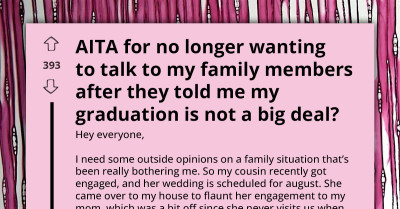 Bride-To-Be Downplays Cousin's Graduation By Scheduling Wedding On Same Day; Family Members Support Bride