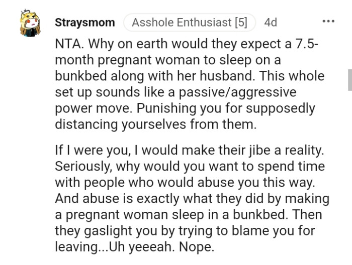 Why would the OP spend time with people who abuse him?