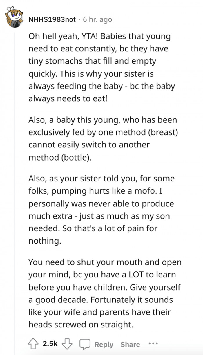 This Is Why Your Sister Always Feeds the Baby