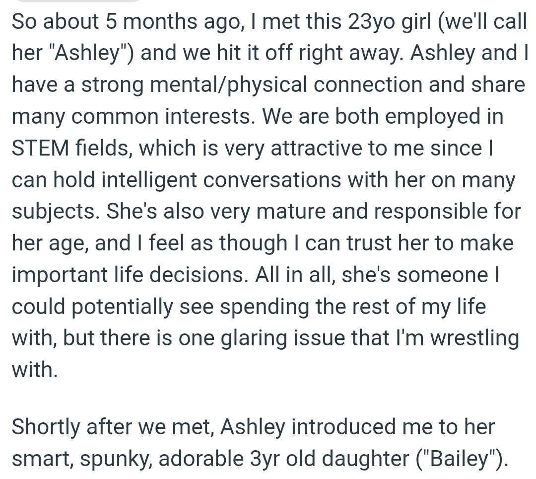 They are both employed in STEM fields, which is very attractive to the OP