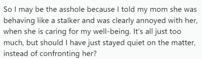 OP has offered the following explanation for why they think they might be the a-hole: