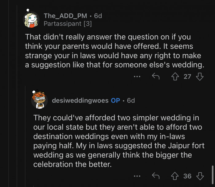 The two families thought it would be better to have one big celebration.