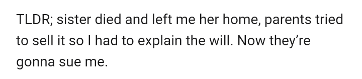 A clear case of money becoming a dividing factor