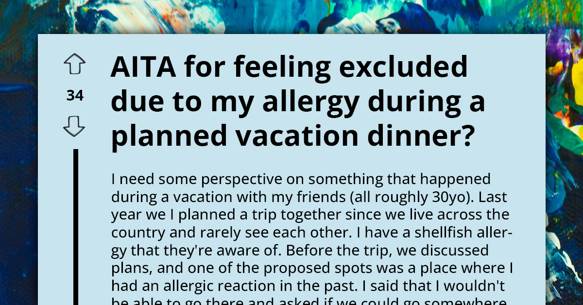 Woman In Tears As Friends Choose Seafood Restaurant Ignoring Her Shellfish Allergy During Group Vacation Finale