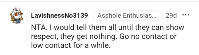 Go no contact or low contact for a while