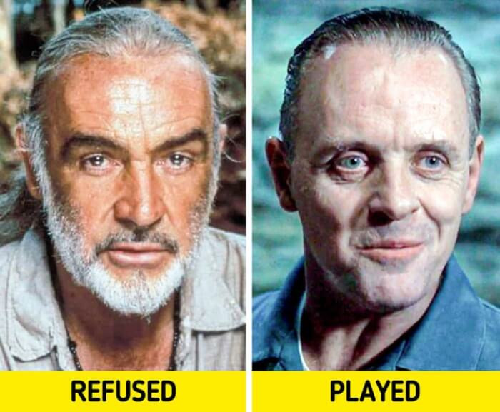 2. Hannibal Lecter: Sean Connery – Anthony Hopkins