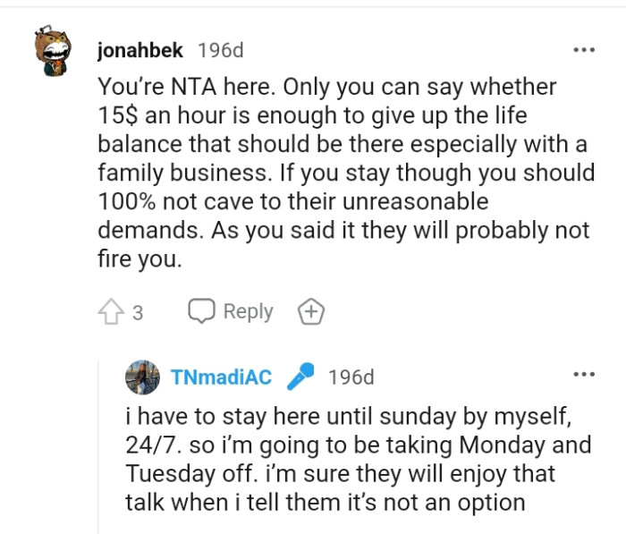 If the OP stays, she shouldn't completely cave to their unreasonable demands