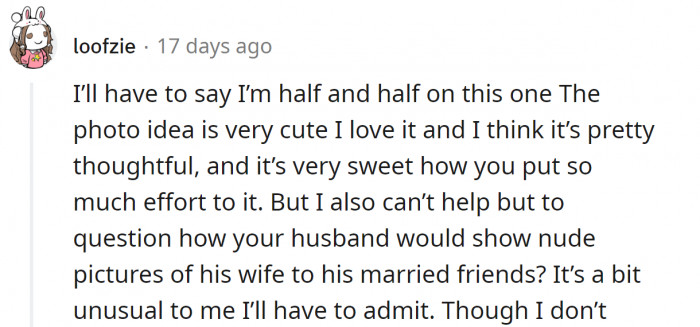 The photo is a nice idea,