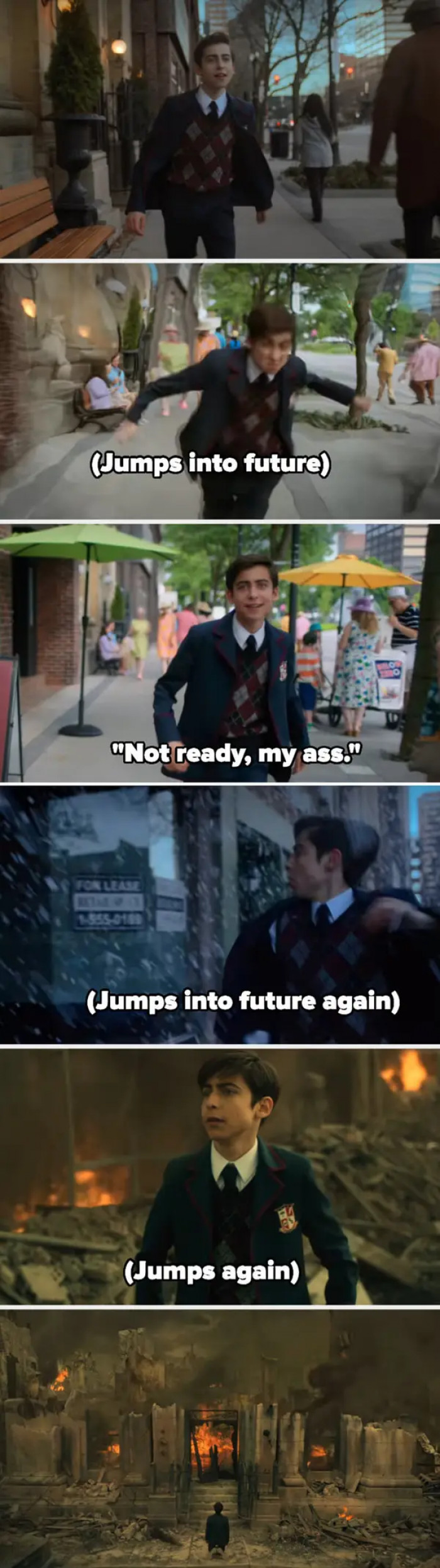 2. Yes, we seem to have a trend of liking running scenes with songs, like 