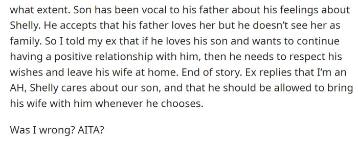 He blamed the OP for this matter, so the OP questioned whether she was in the wrong: