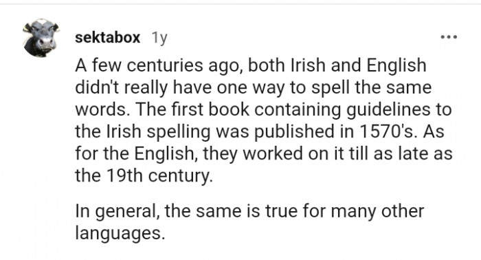The first book containing guidelines to the Irish spelling
