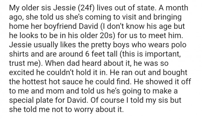 She's coming to visit and she's bringing her boyfriend