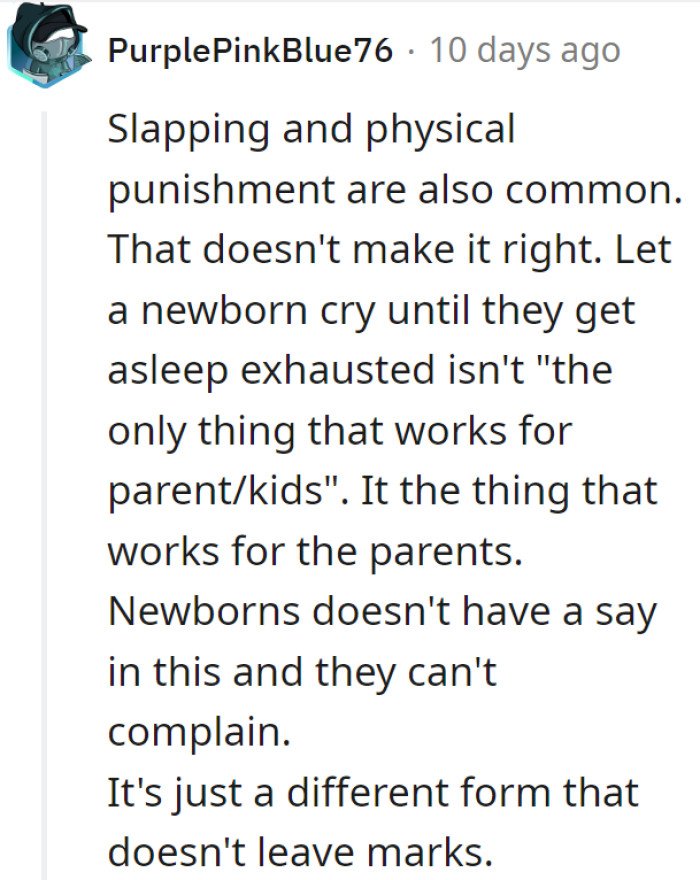 Cry-it-out method: the bedtime drama where exhaustion gets top billing. It's like baby boot camp, but without the push-ups.