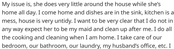 OP has one big issue—her SIL keeps her bedroom and bathroom clean, but not the common rooms in the house