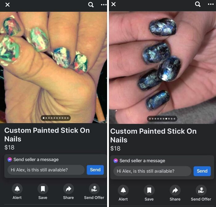 "Ah Yes, I Would Love Painted Stick-On Nails"