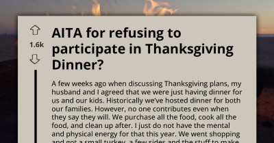 Trouble Looms As Woman Refuses To Host Thanksgiving After Husband Breached Their Agreement
