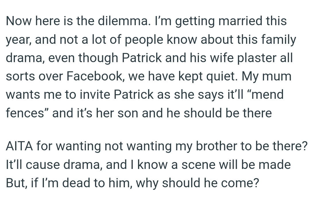 The OP knows a scene will be made