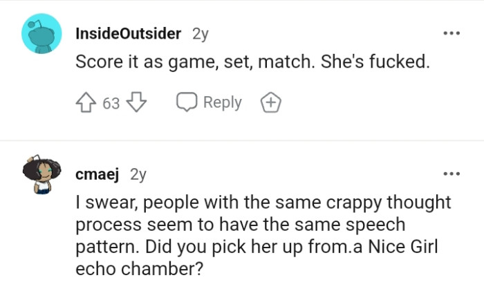 The nice girl echo chamber