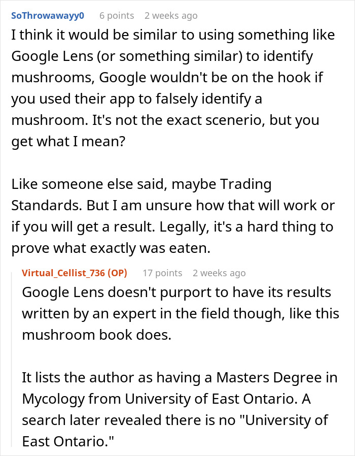 The author is a graduate of the University of East Ontario — an institution that doesn't exist.