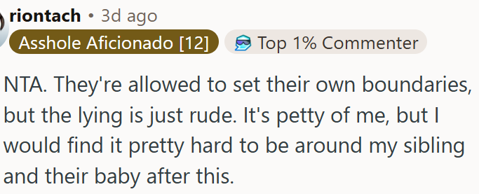 They're allowed to set their own boundaries.