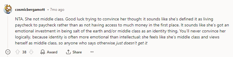 You’ll never convince her logically.