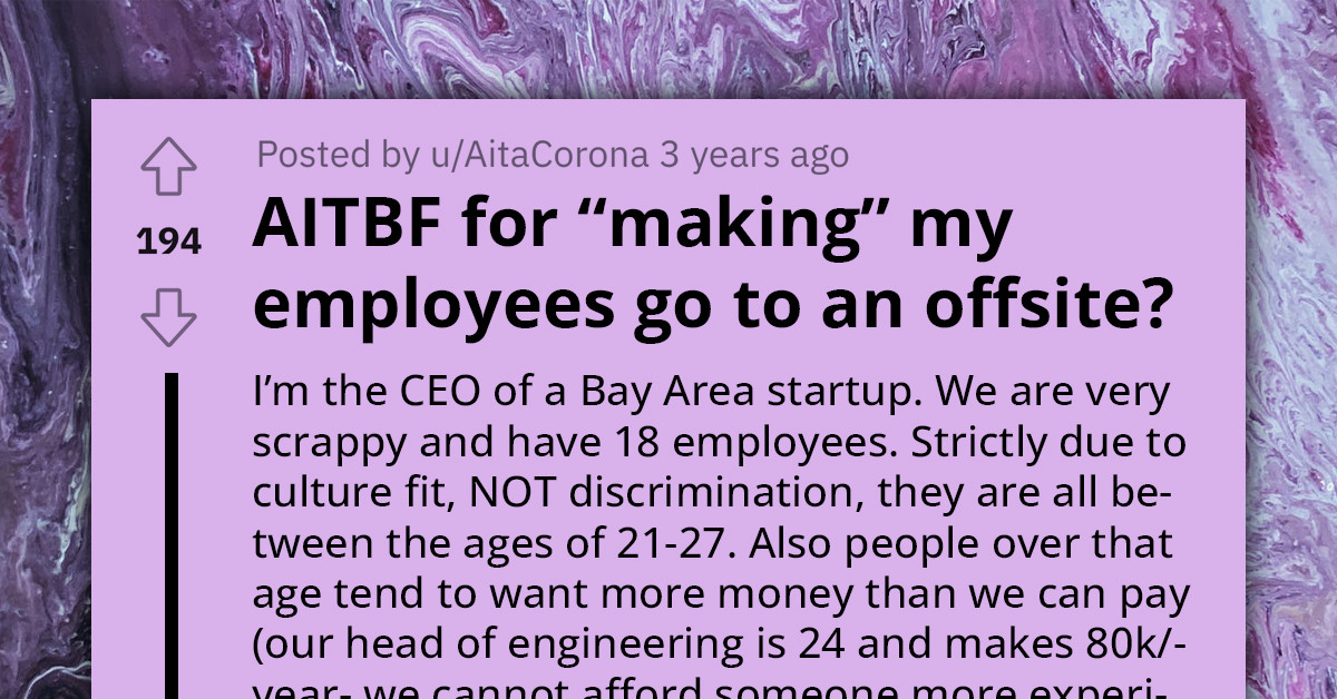 Young CEO Faces Backlash From Employees After Insisting On A Shared-Room Weekend Offsite, Threatens To Deduct Their Pay If They Refuse