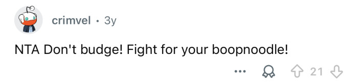 “Don’t budge.”