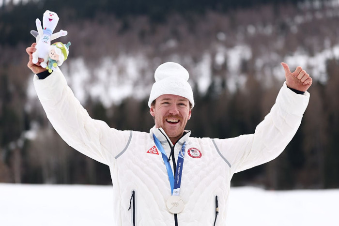 Ben Ogden celebrates an Olympic cross-country skiing milestone for Team USA.