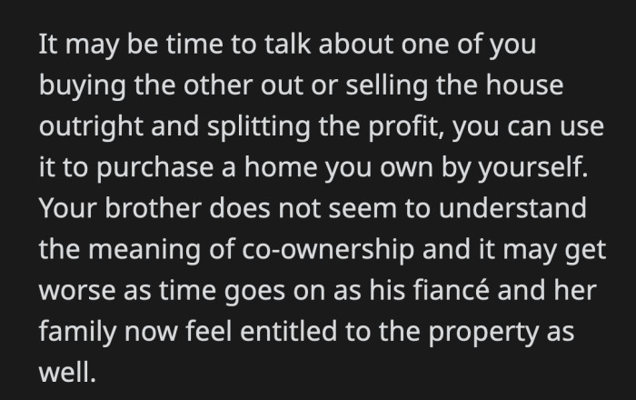 Should OP just always be prepared for all of the house guests her brother will send her way? Nate seems to think what he did was acceptable.