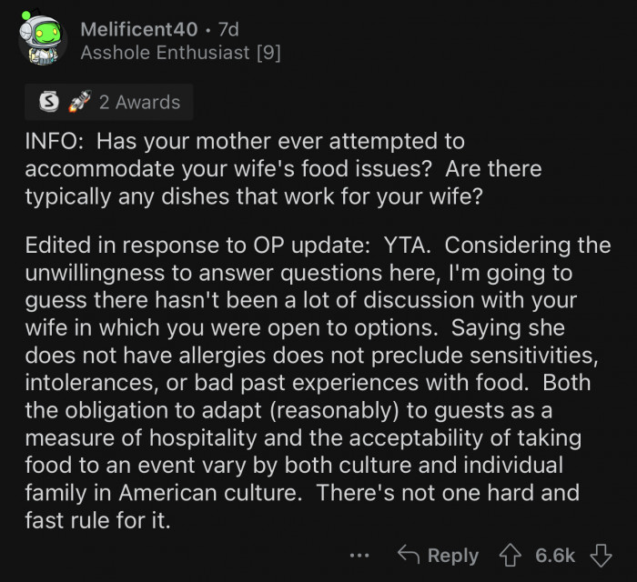 The OP should have a discussion with his wife and offer some options.