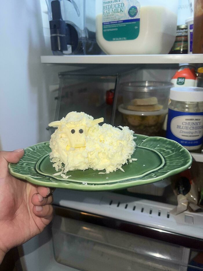"I Made This Cutie Butter Lamb To Bring Some Levity To Our Easter Table"