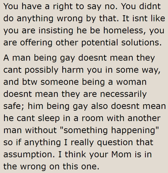 The OP has every right to refuse.