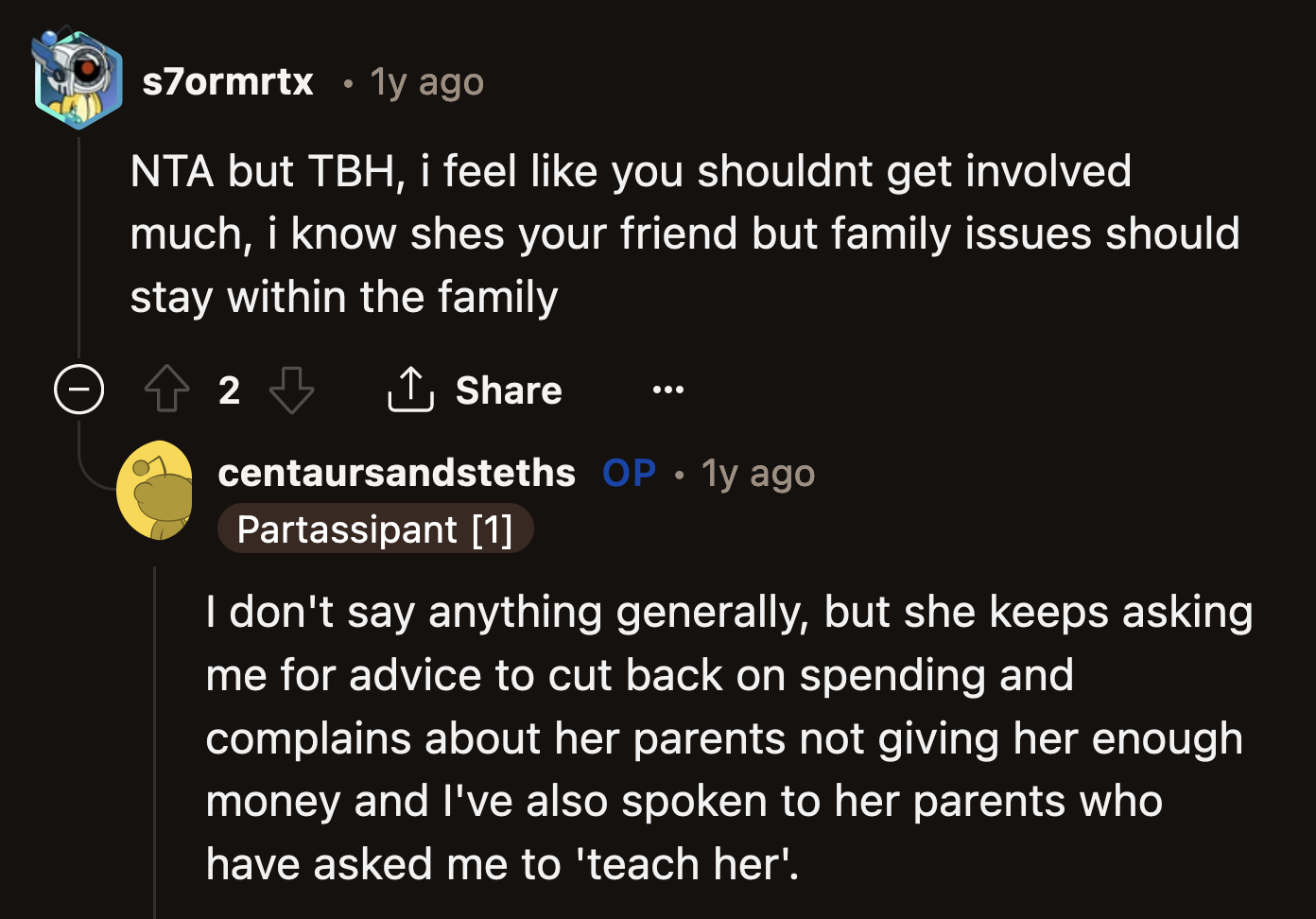 Jane's money issues are for a professional to tackle.